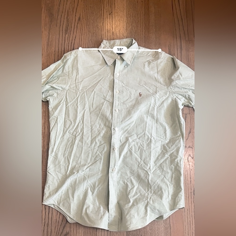 Ralph Lauren Varmouth 100% Cotton Oxford Button Down Dress Shirt-Size 16 34/35 - Picture 4 of 8